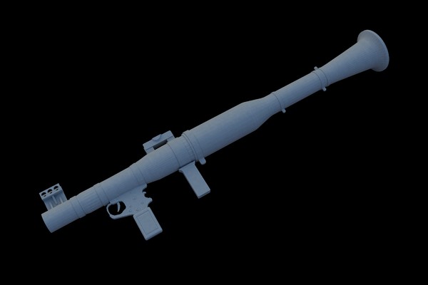 3d model rpg-7 rocket propelled grenade - rpg-7 (low poly) by Maarten_Dominicus
